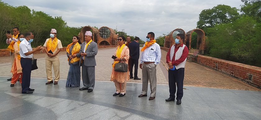 संसदीय समितिको टोलीद्वारा लुम्बिनीको स्थलगत निरीक्षण