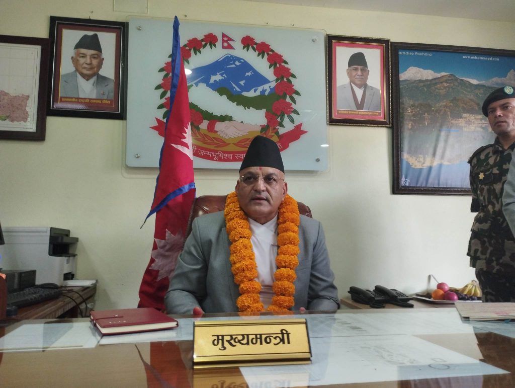 गण्डकी प्रदेशका मुख्यमन्त्रीलाई विश्वासको मत प्राप्त