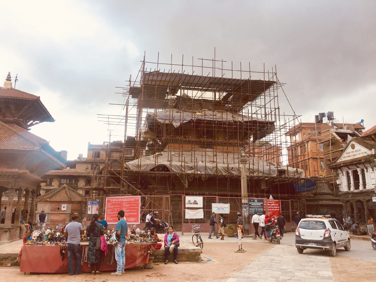 Bhimsen temple reconstruction nears 90 percent